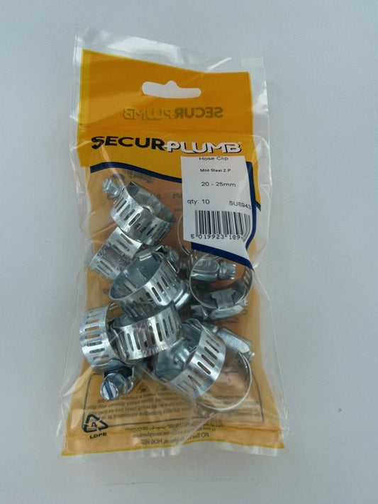 Securplumb Hose Clip 20-25mm Pack 10