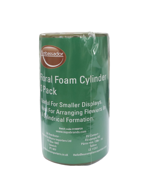 Ambassador Floral Foam Cylinder Pack 3