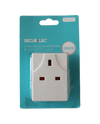 Securlec 3w Plug In Adapter Fused White 13amp