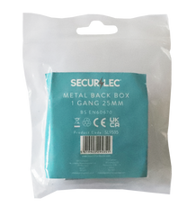 Securlec 1 Gang Metal Box 16mm