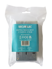 Securlec 2 Gang Metal Box 25mm