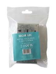 Securlec 2 Gang Metal Box 25mm