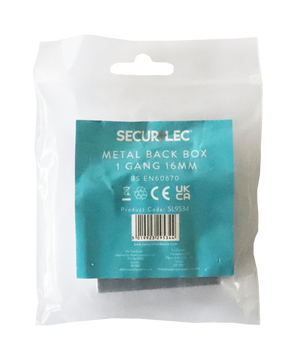 Securlec 1 Gang Metal Box 16mm