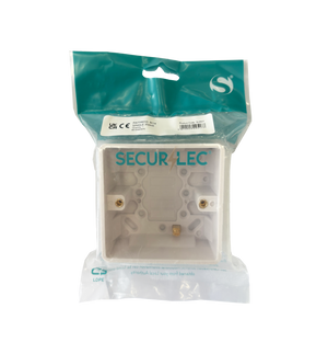 Securlec Single Pattress Box Bagged 35mm