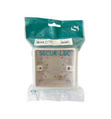 Securlec Single Pattress Box Bagged 35mm