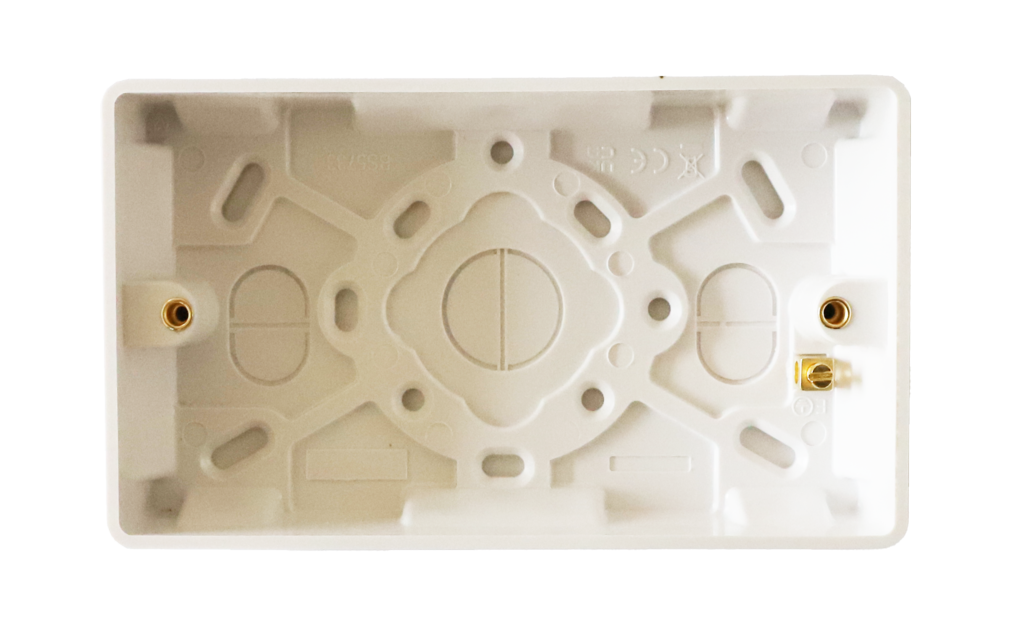 Securlec Double Pattress Box Square 35mm