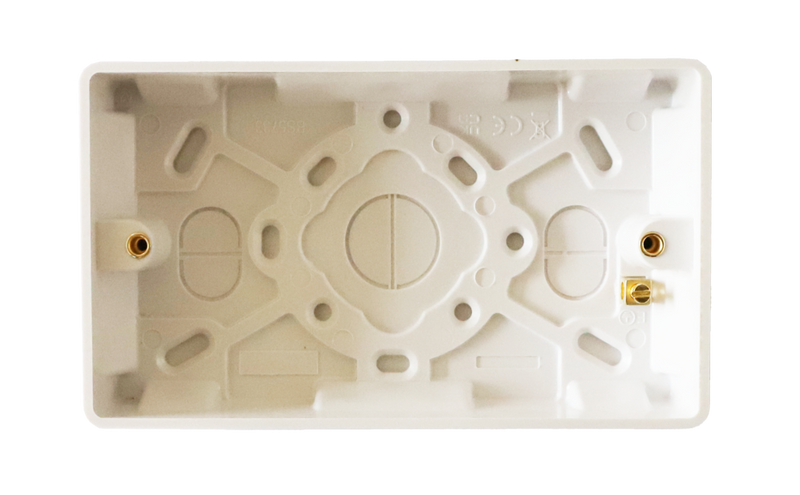 Securlec Double Pattress Box Square 47mm