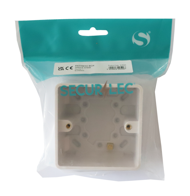 Securlec Single Pattress Box 47mm