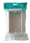 Securlec Double Pattress Box Bagged Square 35mm