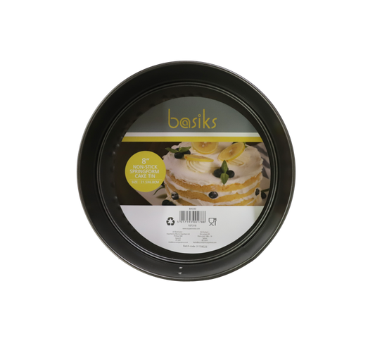 Basiks Non Stick Springform Cake Tin 8"