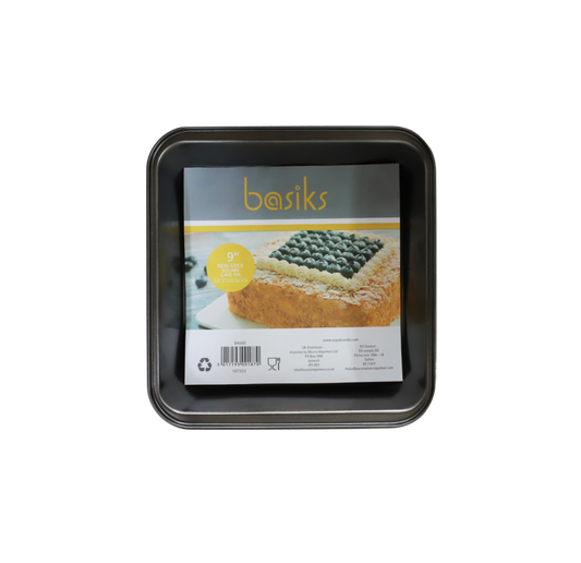 Basiks Non Stick Square Cake Tin 9"