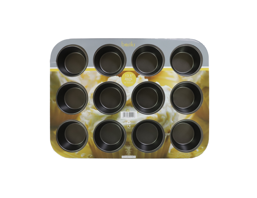 Basiks 12 Cup Muffin Pan 13.5"