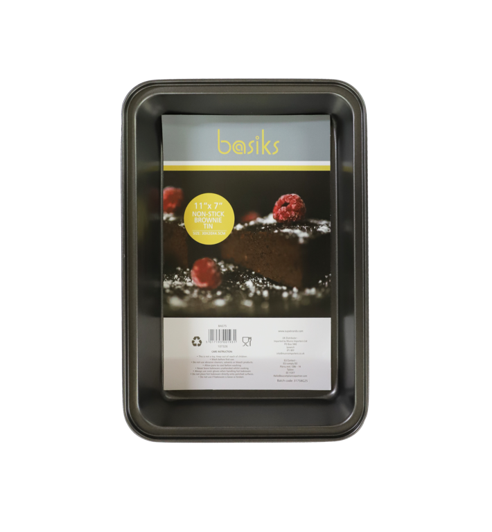 Basiks Non Stick Brownie Tin 11 x 7"