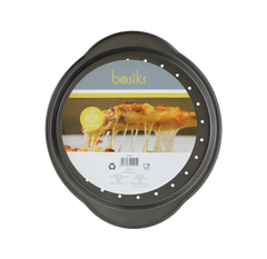 Basiks Non Stick Heavy Duty Pizza & Chip Tray 13"