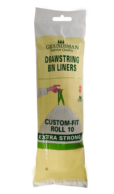 Groundsman Drawstring Bin Liners Pack 10 50/60L