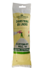 Groundsman Drawstring Bin Liners Pack 10 50/60L