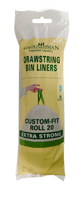 Groundsman Drawstring Bin Liners Pack 20 20L