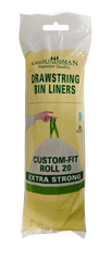 Groundsman Drawstring Bin Liners Pack 20 20L