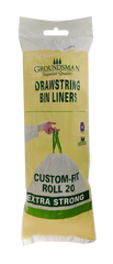 Groundsman Drawstring Bin Liners Pack 20 20L
