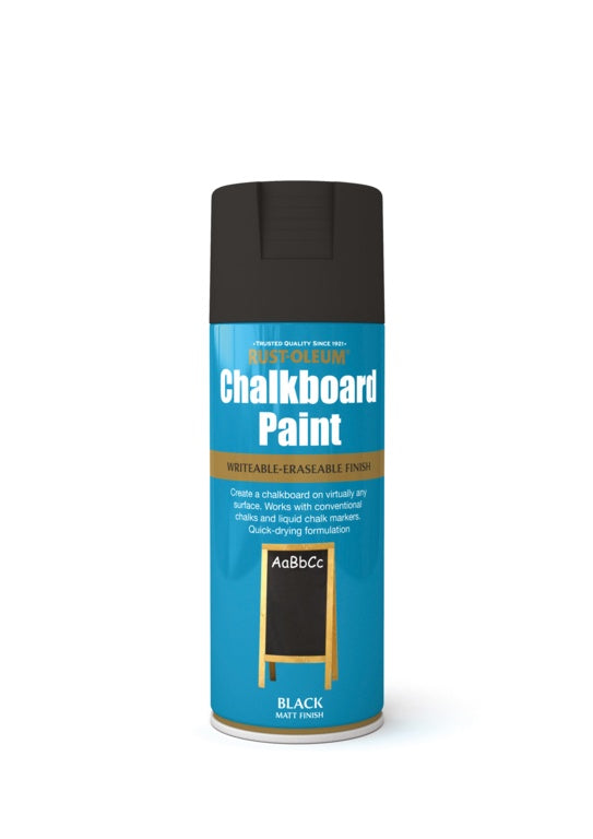 Rustoleum Chalkboard Paint Aerosol 400ml Black Matt