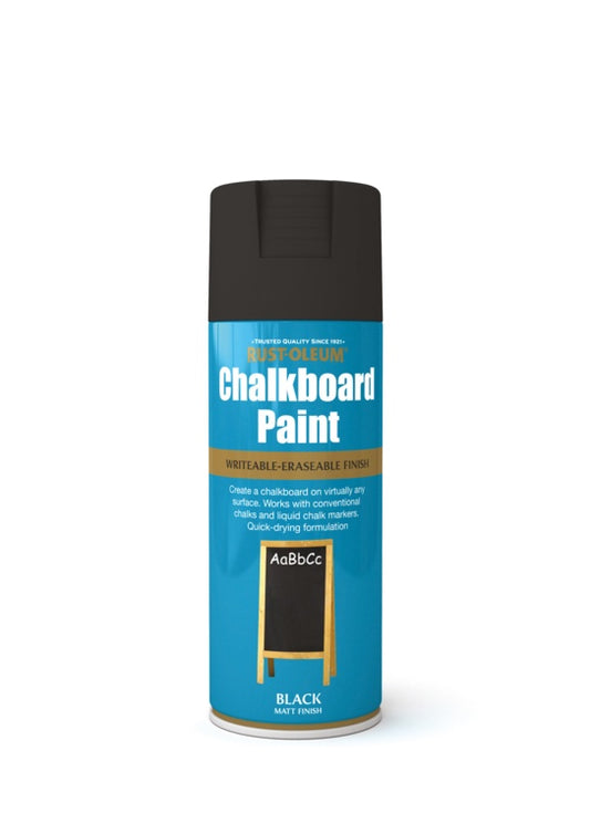 Rustoleum Chalkboard Paint Aerosol 400ml Black Matt