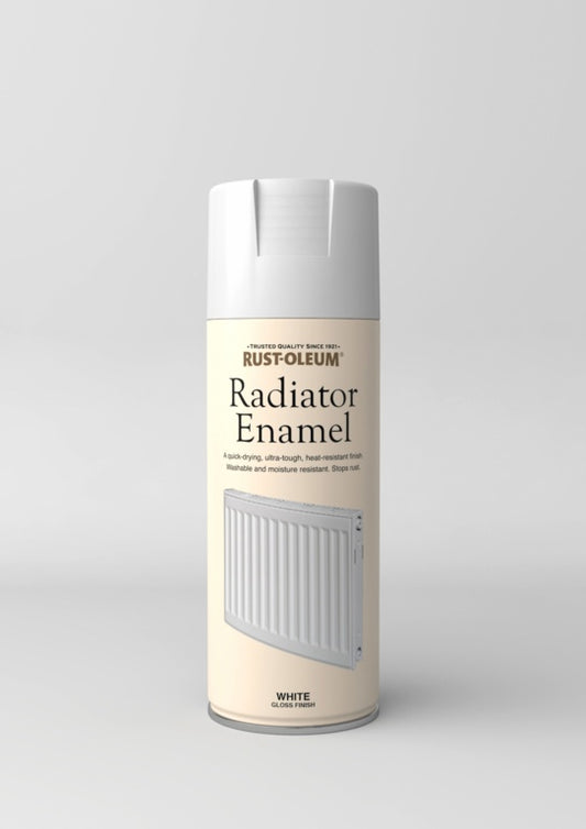 Rustoleum Radiator Enamel Aerosol 400ml White Gloss
