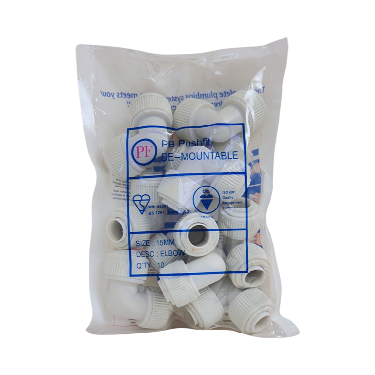 Whitespeed Push-Fit Elbow 15mm Pack 10