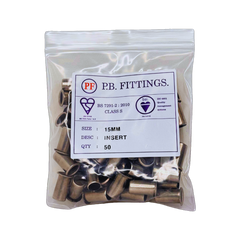 Whitespeed Push-Fit Univ Pipe Insert 15mm Pack 50