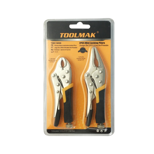 Toolmak Mini Locking Pliers 2pk