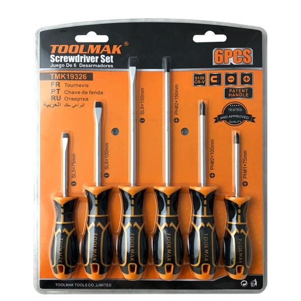 Toolmak Screwdriver Set 6 Piece