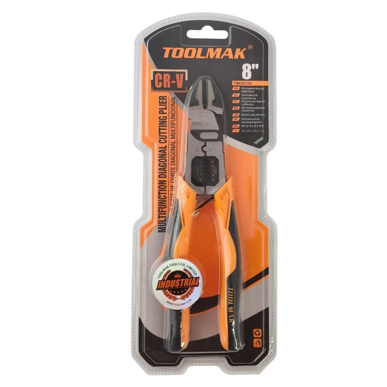 Toolmak Diagonal Cutting Plier 8"