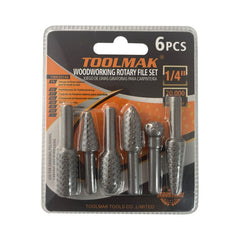 Toolmak Wood/working Rotary File Set 6 Piece
