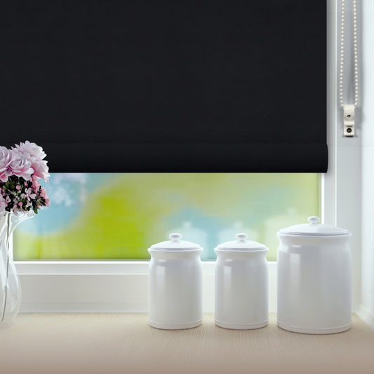 RENAISSANCE Classic Roller Blind Black 60cm