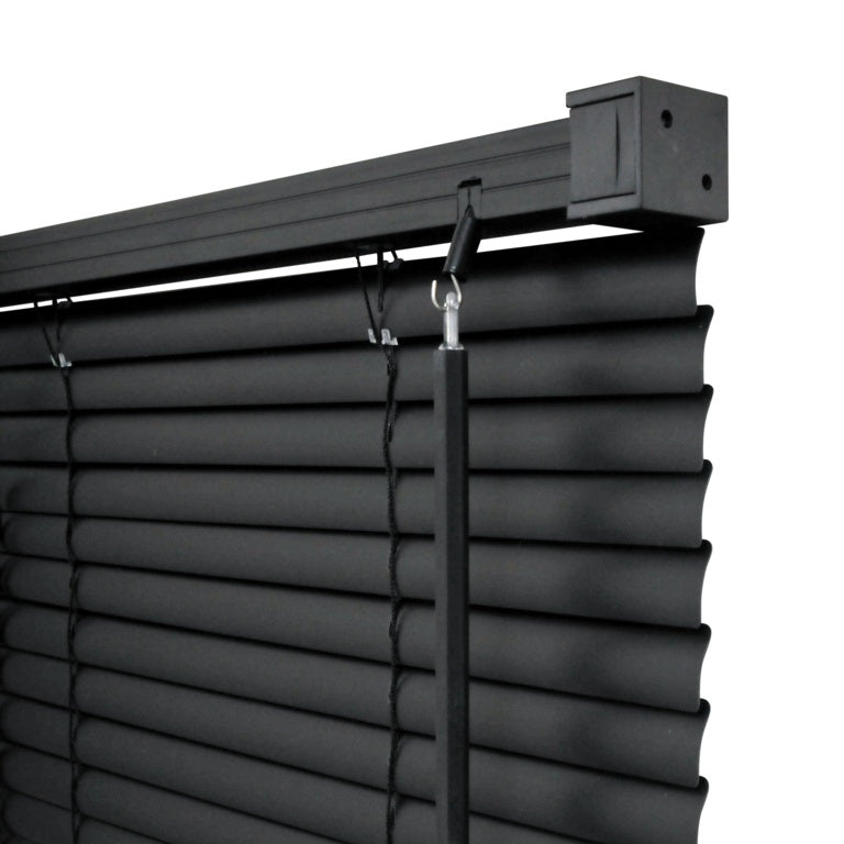 RENAISSANCE PVC Wide Venetian Blind Black 45cm