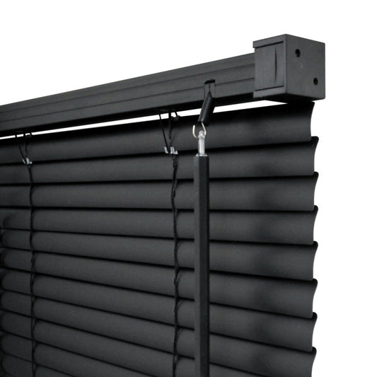 RENAISSANCE PVC Wide Venetian Blind Black 45cm