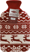 Hearth & Home Hot Water Bottle With Winter Design Cover 2L