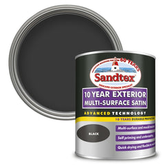 Sandtex 10 Year Exterior Multi Surface Satin 750ml Anthracite