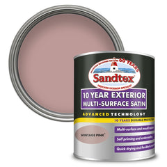 Sandtex 10 Year Exterior Multi Surface Satin 750ml Anthracite