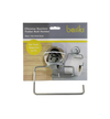Basiks Suction Toilet Roll Holder Chrome
