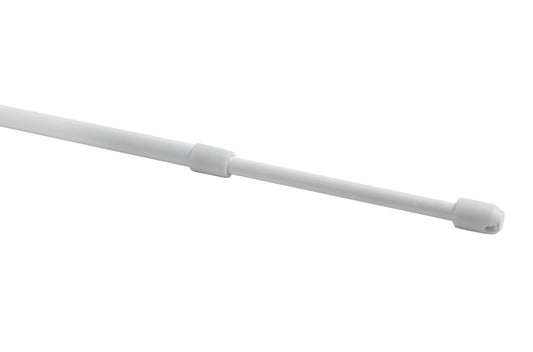 Woodside Extendable Metal Net Rod White 150-200cm 6-8mm