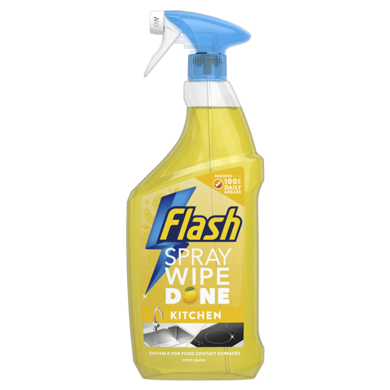 Flash Spray Wipe Done Kitchen 800ml Crisp Lemon