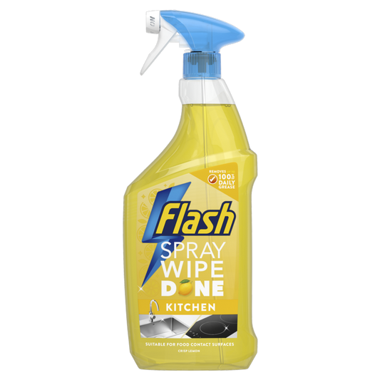 Flash Spray Wipe Done Kitchen 800ml Crisp Lemon