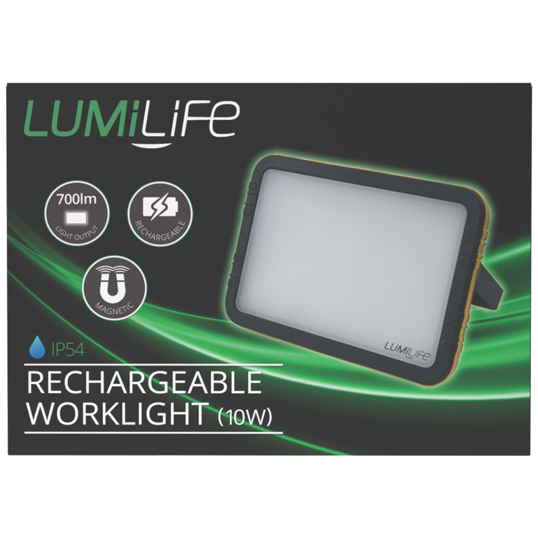 Lumilife Rechargable Worklight 10w 6500k 1200lm
