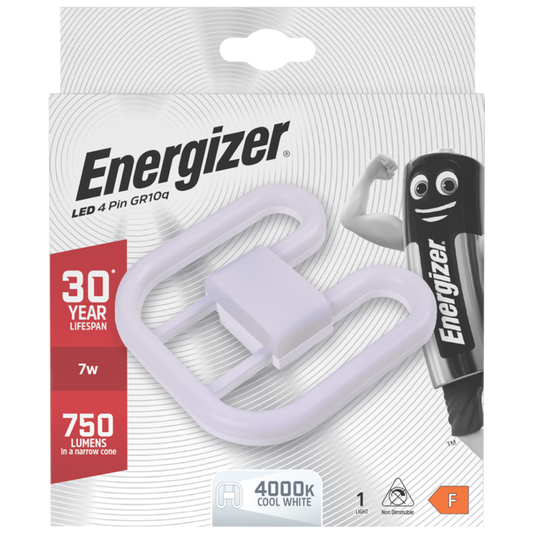 Energizer LED 2D Lamp GR10Q 4pin 7w 750lm 4000k