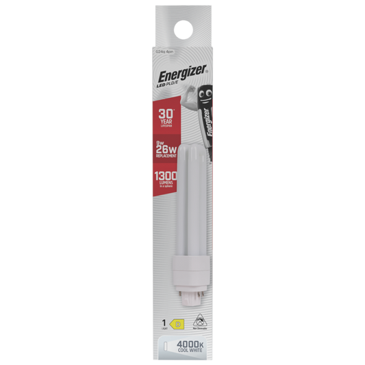 Energizer LED PLD G24Q 4 Pin 9w 1300lm 4000k