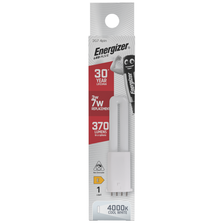 Energizer LED PLS E 2G7 4 Pin 5W G23 370lm 4000k