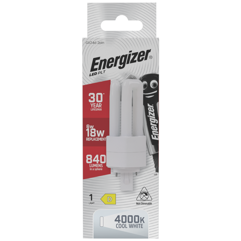 Energizer LED PLT GX24d 2 Pin 6W 2G7 840lm 4000k