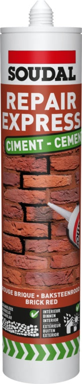Soudal Repair Express Cement 290ml Red Brick