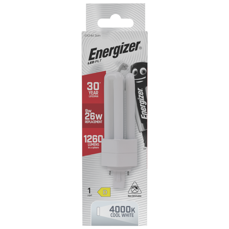 Energizer LED PLT GX24d 4 Pin 9W 2G7 1260lm 4000k