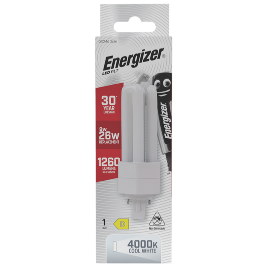 Energizer LED PLT GX24d 4 Pin 9W 2G7 1260lm 4000k
